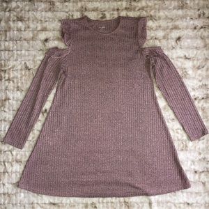 Cold Shoulder Sweater Dress